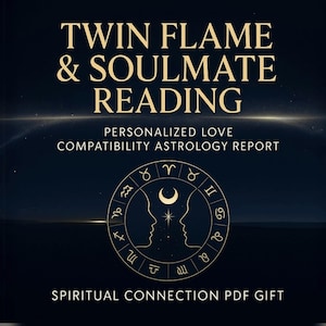 Tweelingziel - Soulmate astrologie lezing pdf – liefdesblauwdruk, emotioneel karma en genezing van relaties – gepersonaliseerd cadeau voor haar