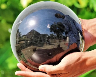 Customise Large Black Obsidian Sphere - Protection Crystal Ball for Healing - Elegant Crystal Decor