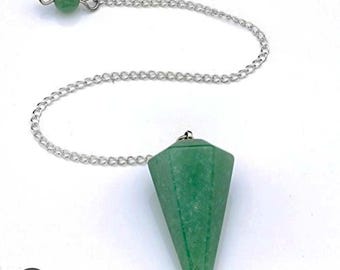 Green Aventurine Pendulum | Luck and Balance | Heart Chakra Divination Tool