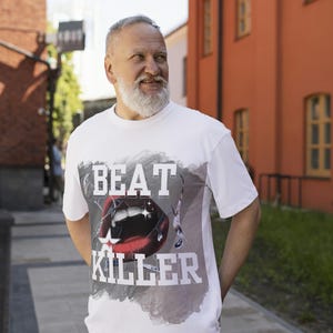 versla moordenaar T-shirt | T-shirt met producer voor rapmuziek | Hiphop streetwear-shirt | Uniseks grafisch DJ-T-shirt | Cadeau voor rappe