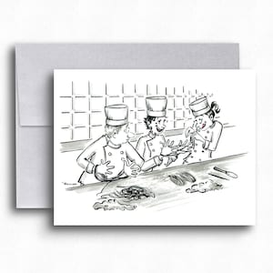 Chef Wenskaarten - Chef Cartoon - Humoristische Kaarten