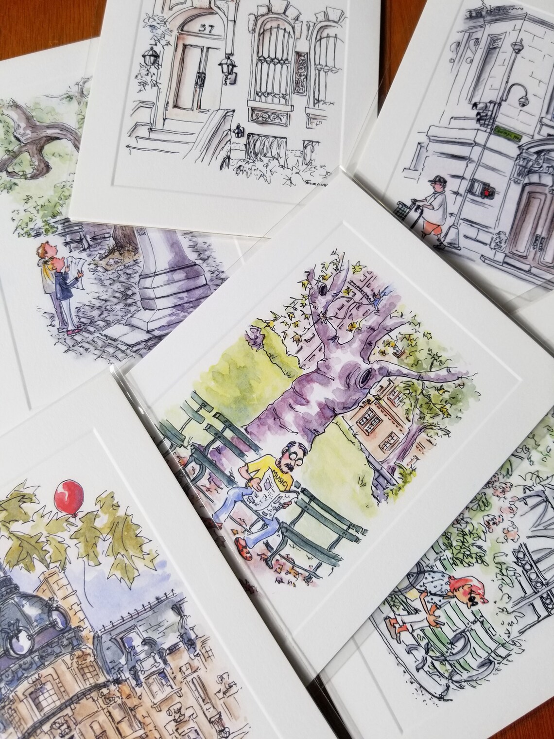 Piccola Cucina Soho Mini Print. Whimsical New York City Restaurant