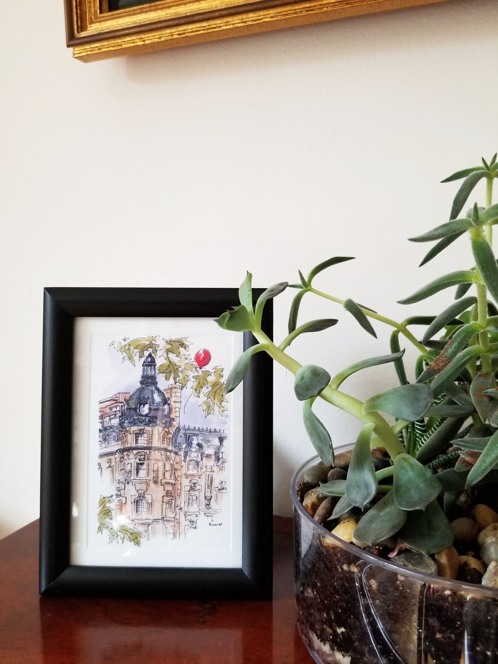 Piccola Cucina Soho Mini Print. Whimsical New York City Restaurant