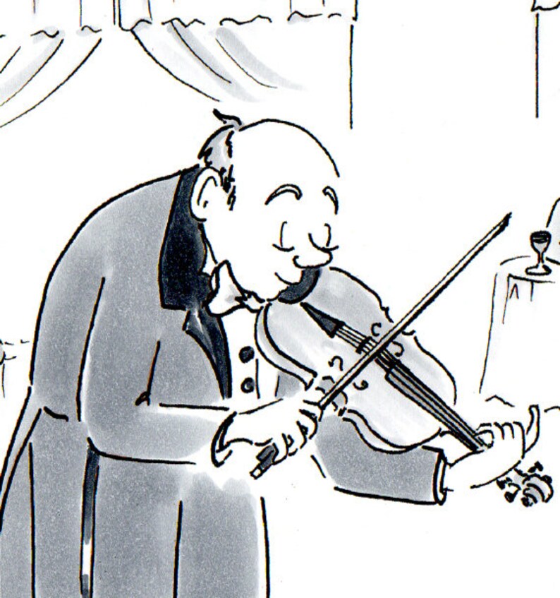 Violin Cartoon Funny Wall Art Violin Art Music Wall Art Etsy