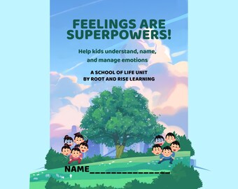 Emotional Intelligence Workbook for Kids | Printable Feelings Activities | SEL for Homeschool & Classroom | Ages 6–10 PDF