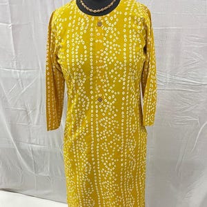 Traditional Bandhani Print Kurti & Floral Pant Set | Daily Wear Suit