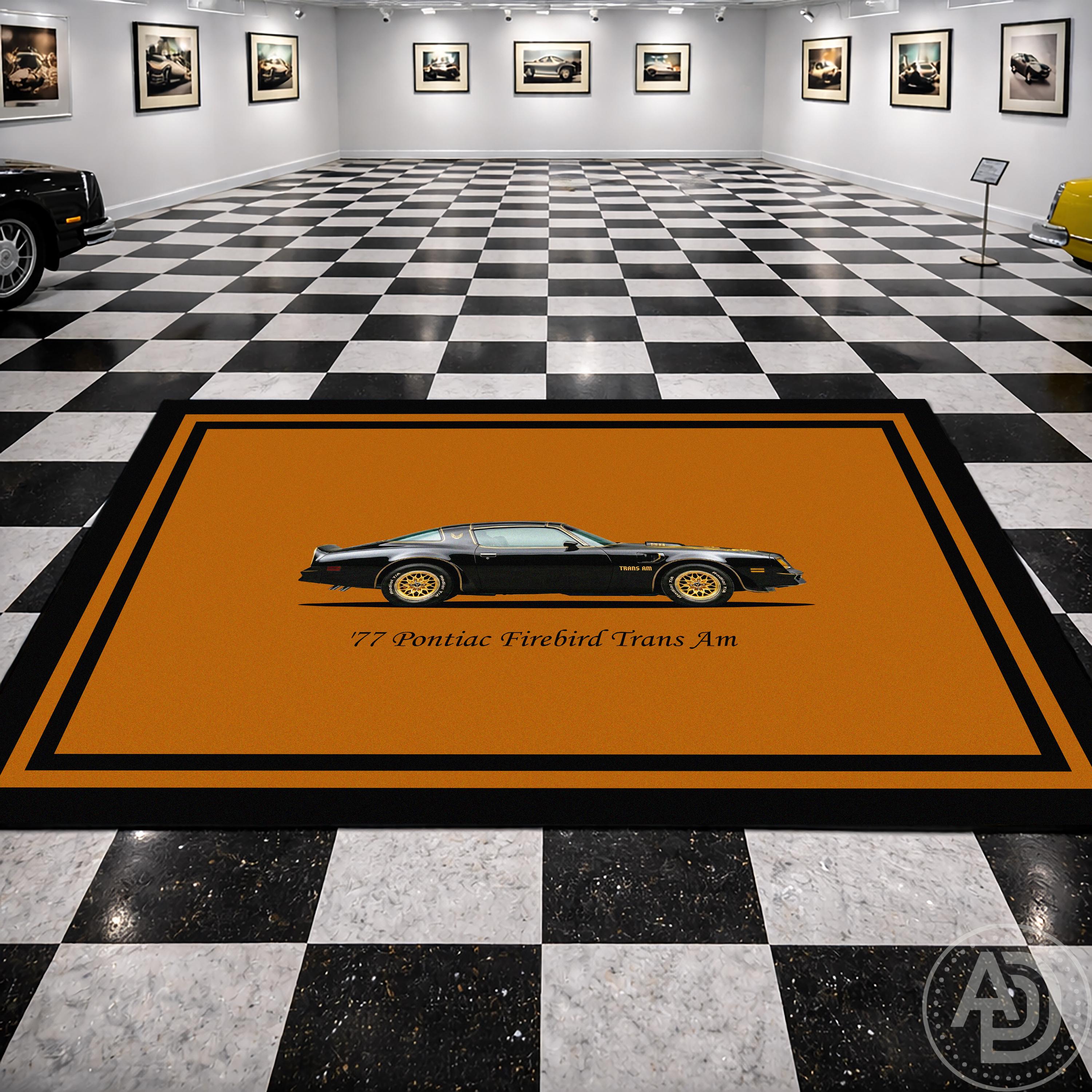 Pontiac Rug 1977 Pontiac Firebird Trans Am Rug: Personalized Classic American ...