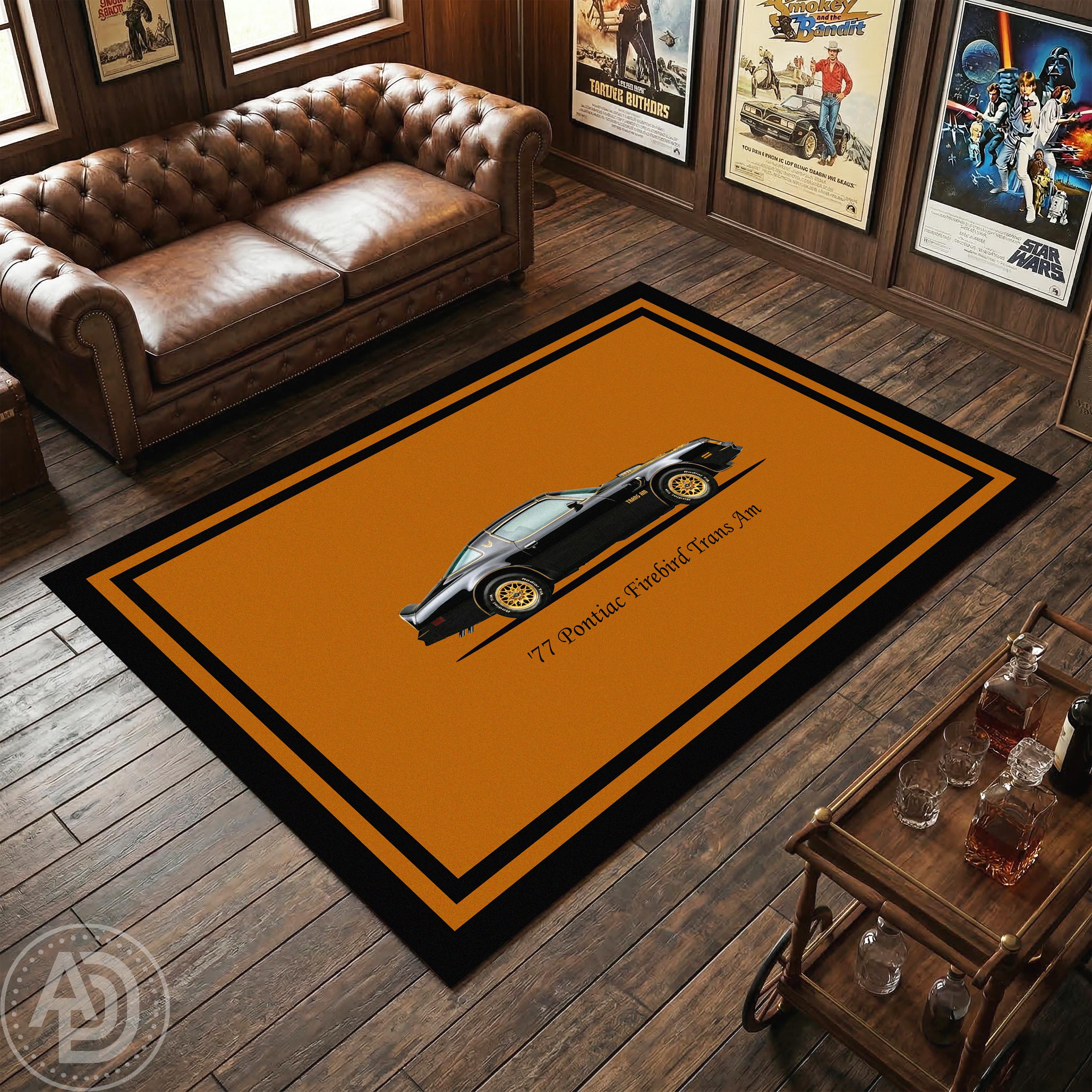 Pontiac Rug 1977 Pontiac Firebird Trans Am Rug: Personalized Classic American ...