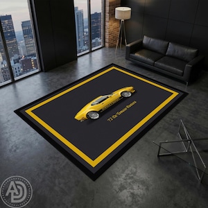 Alfombra De Tomaso Pantera de 1972: Decoración personalizada para autos clásicos americanos de alto rendimiento.