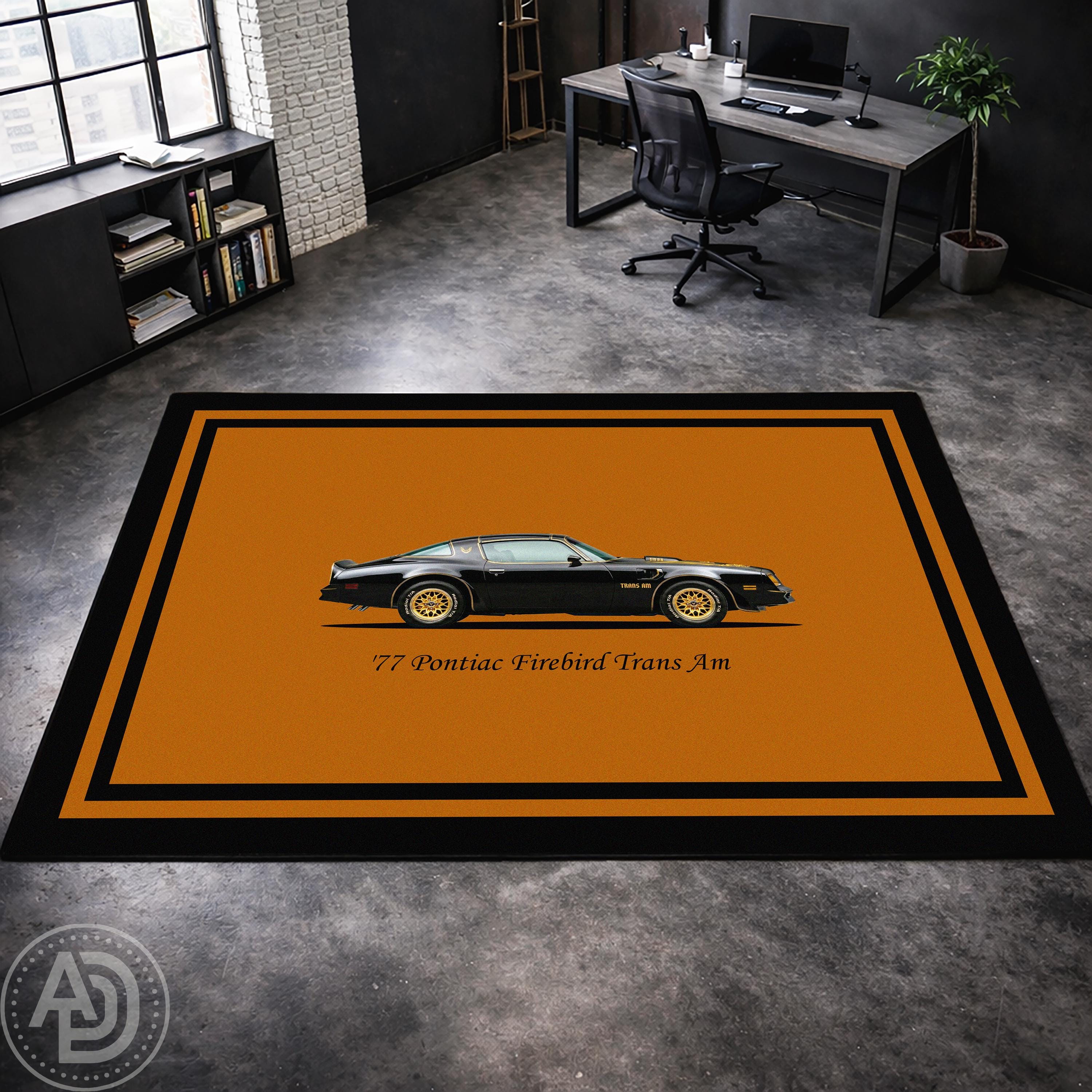 Pontiac Rug 1977 Pontiac Firebird Trans Am Rug: Personalized Classic American ...
