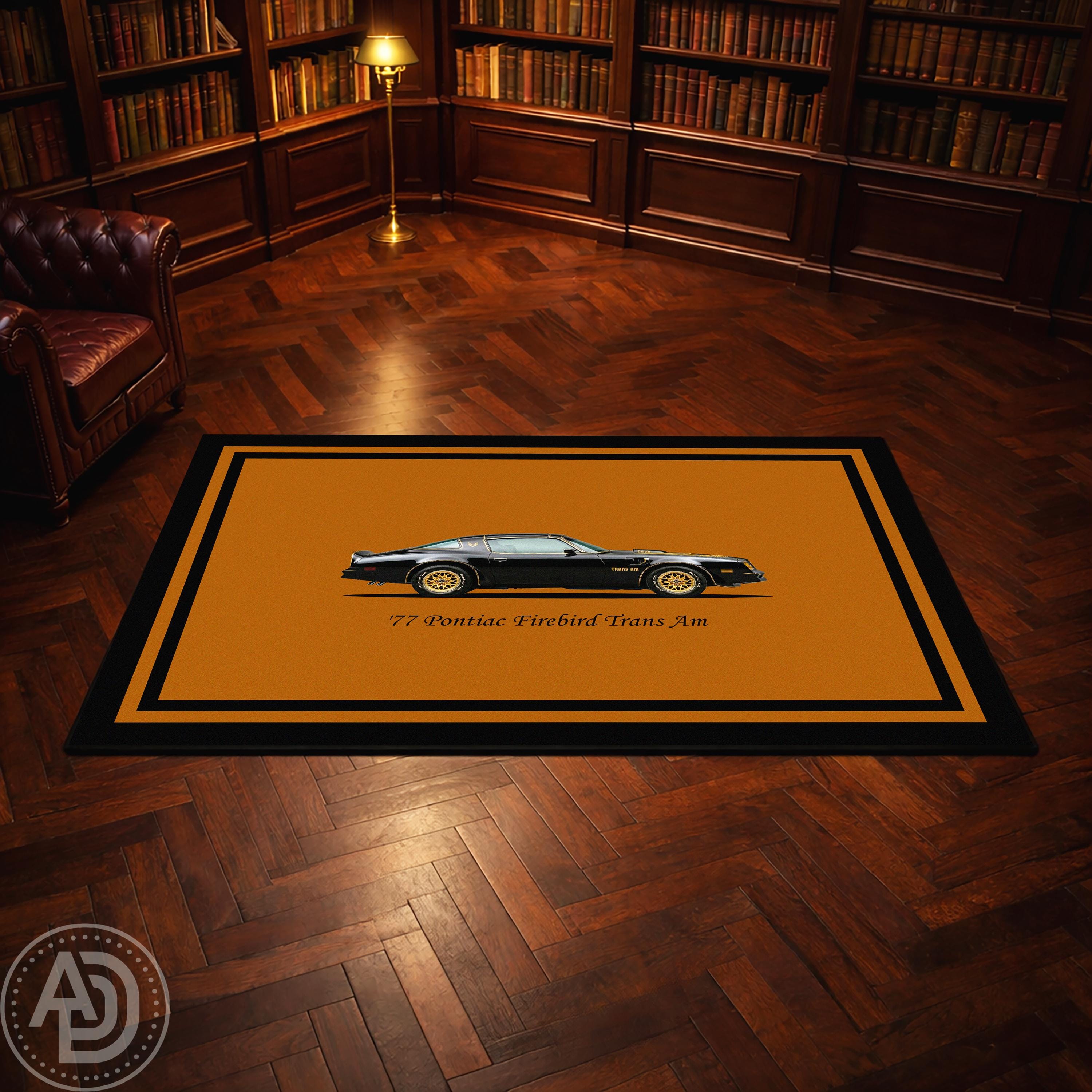 Pontiac Rug 1977 Pontiac Firebird Trans Am Rug: Personalized Classic American ...