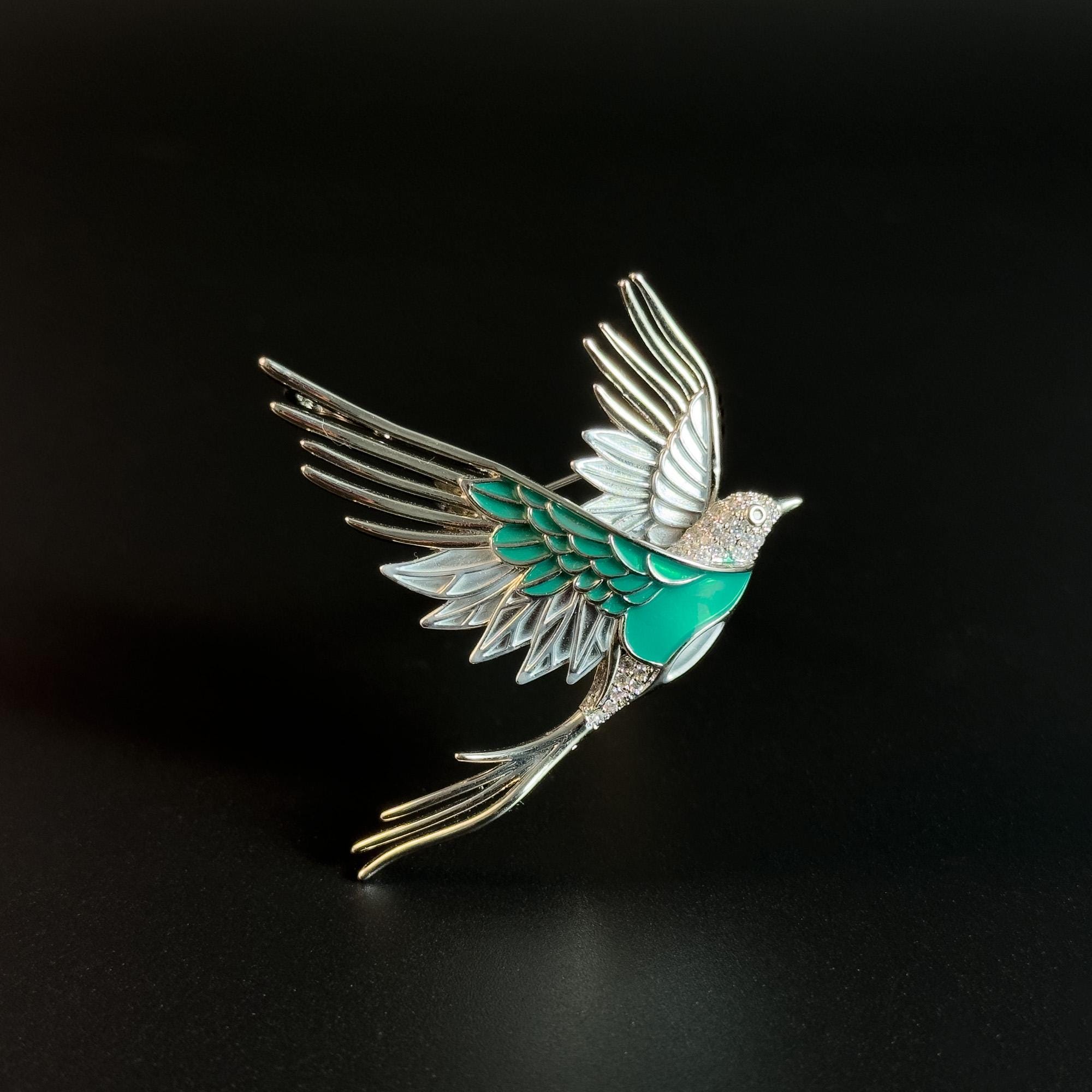 Broche Oiseau Et Flèche | Maison Des Broches