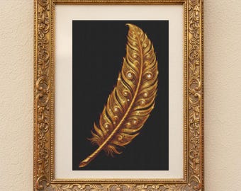 Golden maple leaf.  Scheme - 2.Cross Stitch Pattern: Autumn Series (PDF.XSD)