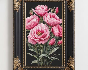 Bouquet of Eustoma. Cross Stitch Pattern.PDF.XSD.