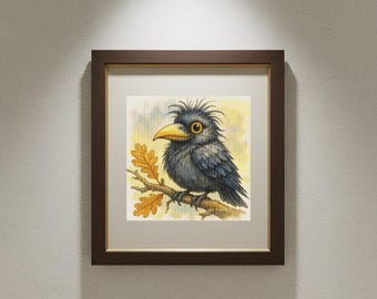 Framed Bird. Cross Stitch Pattern. PDF. XSD.