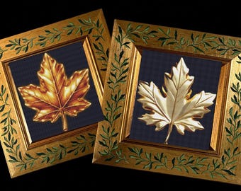 Autumn Leaf Cross Stitch Pattern Set Two In One PDF Bundle Digital Download DMC
