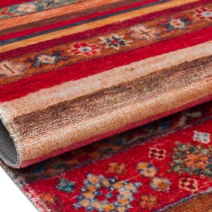 Blågrön terrakottamatta | Geometrisk ottomansk matta i vintagestil med digitaltryck