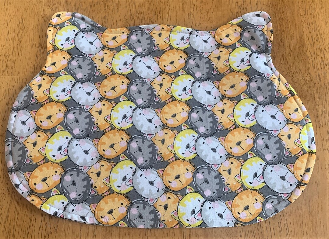 Cat Placemat, Pet Food Mat, Placemats, Cat Dish Placemat, Cat Feeding