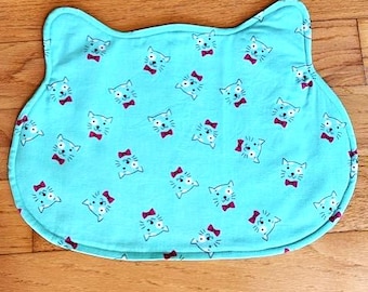 Cat Placemat, Pet Food Mat, Placemats, Cat Dish Placemat, Cat Feeding Station Mat. FREE CATNIP TOY!