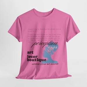 Empowerment Women&#39;s Tee, Inspirational Unisex Heavy Cotton Shirt, Perception & Power Gift, Motivational Tshirt, Female Empowerment Apparel