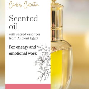 Huile énergétique pour le chakra racine ou premier chakra - Aux essences sacrées de l&#39;Égypte ancienne