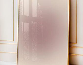 Brown Aura Gradient Print: Affirmation Wall Art for Minimal Modern Decor (Digital Download)