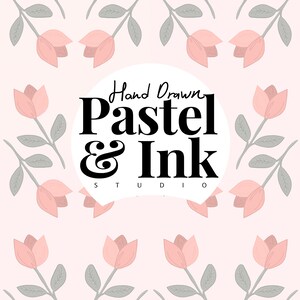 Naadloos zachtroze tulppatroon – digitaal bloemenontwerp, png 300 dpi voor stof, babykleding, verpakking en commercieel gebruik