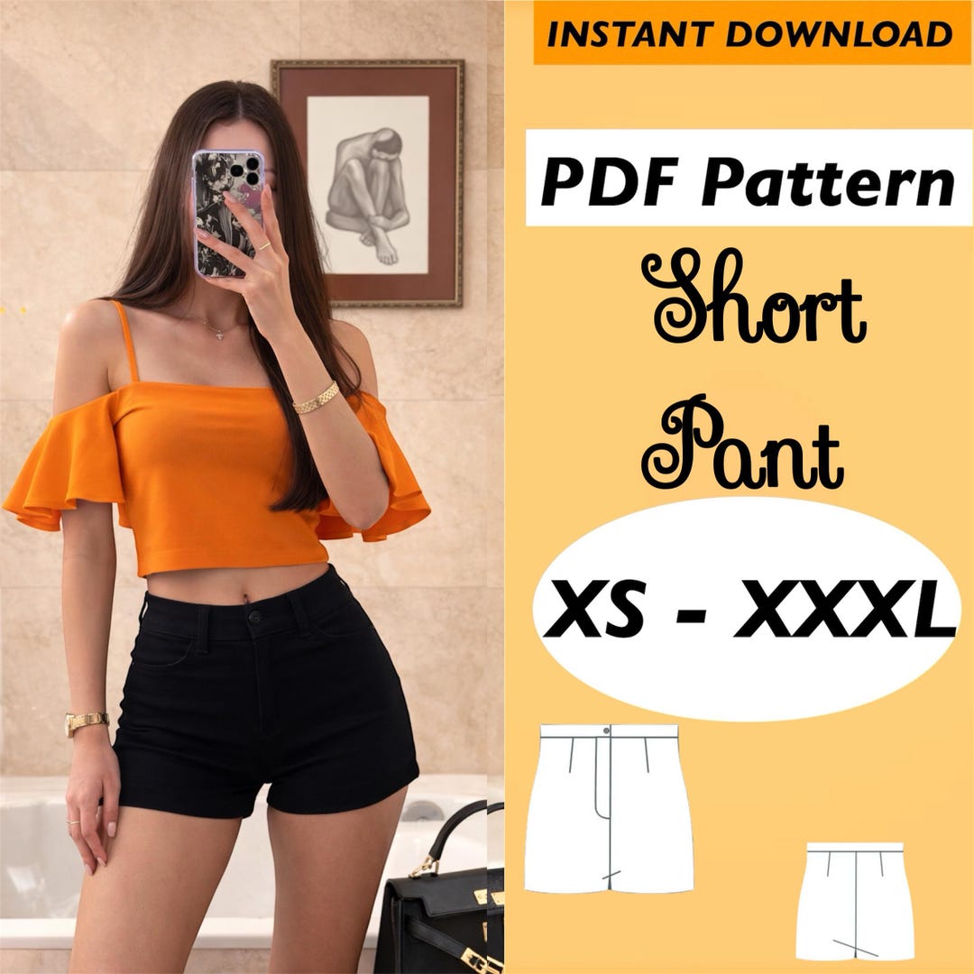 Shorts Sewing Pattern: Short Pants for Women (XS-4XL) (PDF Pattern) - Etsy