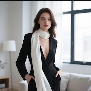 100% silk scarf women 180 x 90 cm plain color silk scarf for formal occasions scarf gift for her with your own initials