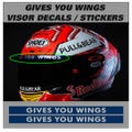 Gives You Wings Helmet Visor Sponsor Stickers / Decals X2 product logo