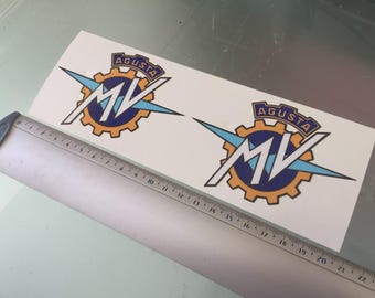 MV Agusta Corse F3 F4 Motorrad Aufkleber Klar Vinyl Design X 2 Stücke Klein