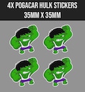 TADEJ POGACAR HULK Stickers / Decals For Stem Bicycle X4 product logo