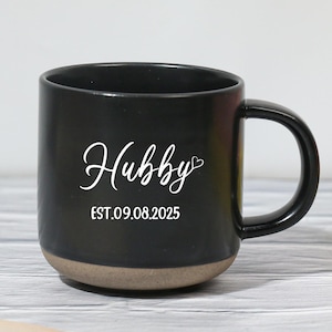 Personalized Mr & Mrs Coffee Mugs: Engraved Ceramic Couple Mug Set