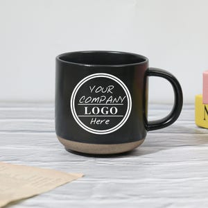 Custom Ceramic Mug, Engraved Logo Coffee Mug, Tea Cup, Ceramic Mug, Personalize Mug with Company Logo, Engraved Logo Mug, Employee Gifts