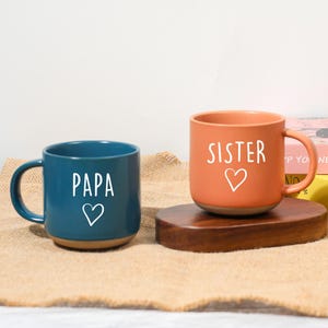 Engraved Ceramic Coffee Mug: Personalized Pottery Gift