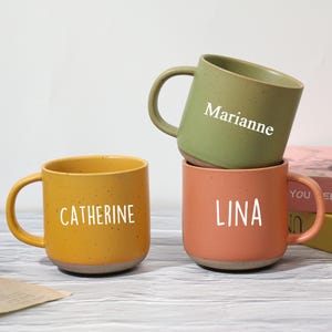 Custom Engraved Ceramic Mug: Personalized Coffee or Tea Cup