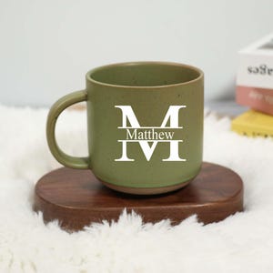 Personalized Ceramic Mug, Engraved Coffee Mug, Custom Name Mug Gift Ideas, Wedding Party Mug, Minimalist Engraved Mug