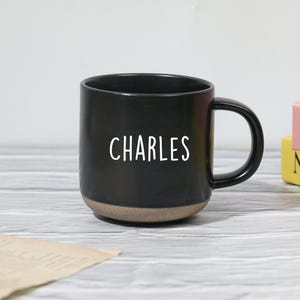 Custom Engraved Ceramic Mug: Personalized Coffee or Tea Cup