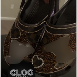 Luxe designer-geïnspireerde bling klompen | Aangepaste strass kristallen krokodillen | Clog Couture