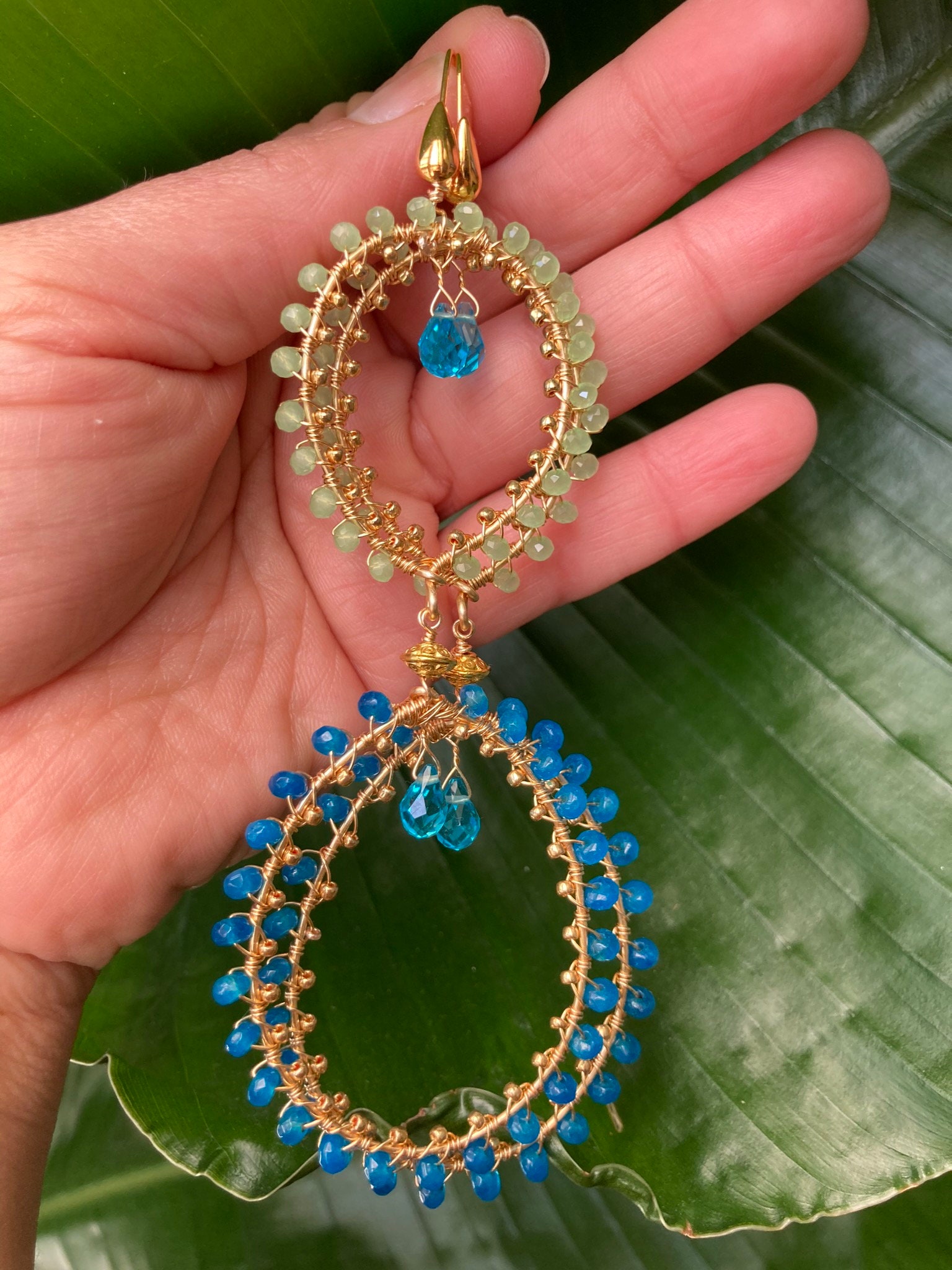 Wire Wrap Earring Bead Earring Spanish Earring Ethnic Etsy Canada