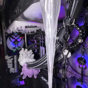 Translucent Icicle Crystals - Magnetic! (PETG) for PC Case Decor Single Icicle