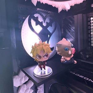 Étagère pour ventilateur d'intérieur de boîtier d'ordinateur - Présentoir pour figurine 120 mm monté sur ventilateur