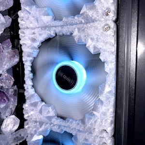 Przezroczysta osłona wentylatora PC Geode: 120 mm przezroczysta kratka/osłona