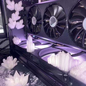 Magnetic Crystals (PLA) for PC Case Decor