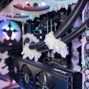 Custom Crystal AIO Combs / Cable Covers for PC Radiator Hoses
