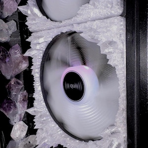 Clear Crystal PC Fan Cover: 120/140mm Translucent Grill