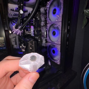 Translucent Icicle Crystals - Magnetic! (PETG) for PC Case Decor image 6
