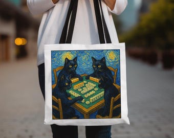 Mahjong Bag, Mahjong Gifts, Mah Jong Tile Bag, Cat Mom Gift, Kitty lovers bag, Mah jong jongg,  Mahjong Player Gift, Meowjong