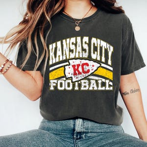 Vintage Kansas City Football Shirt, Kansas City Chiefs Shirt, Trendy Kansas City Fan Shirt, Football Crewneck, Game Day Shirt, Football Gift