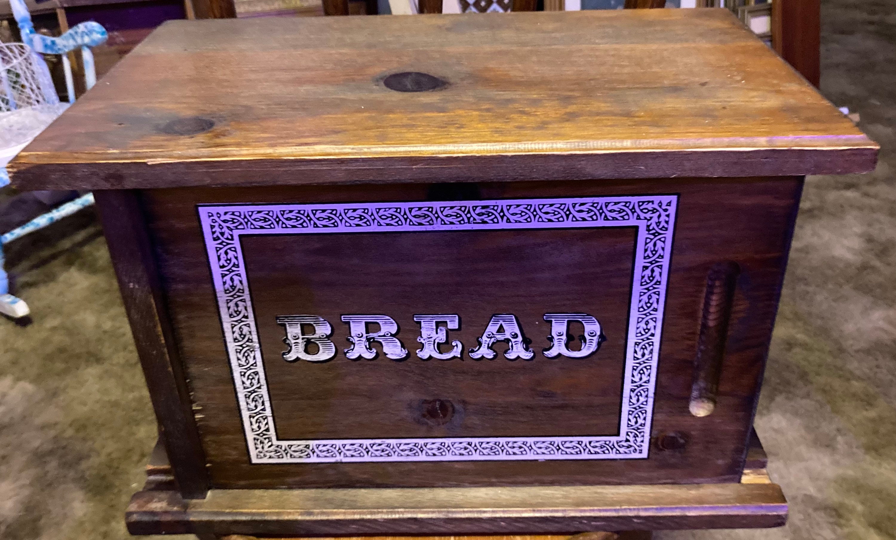 【コンビニ受取対応商品】 Corp Wood on Knock Vintage Wooden Etsy - Box Bread その他